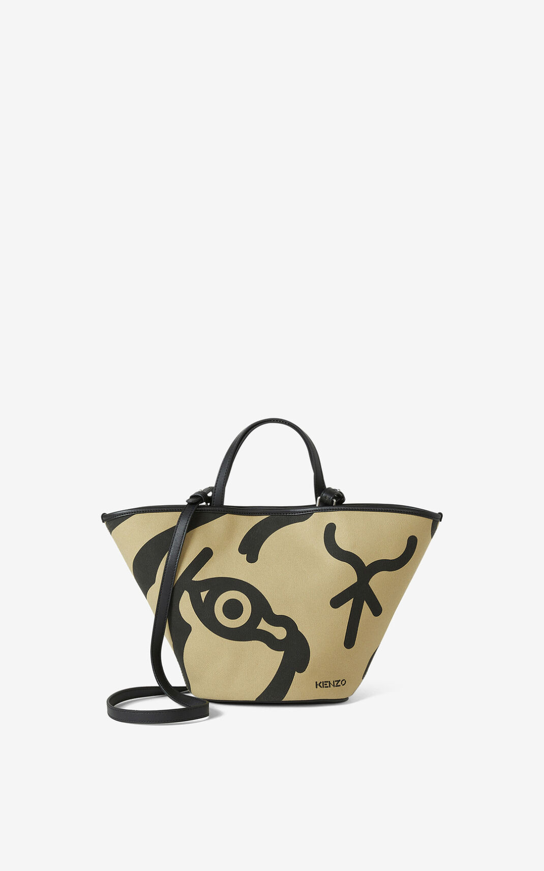 Kenzo Arc small on strap Messenger Taske Dame - Beige DK-834379